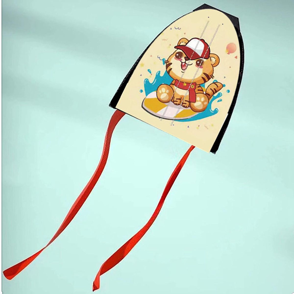 Thumb Ejection Kite Funny Small Novelty Easy To Fly Tiger