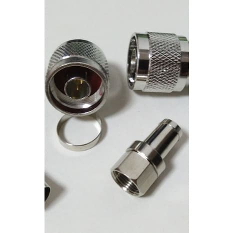 2Pc Of Male Plug To Female Jack Rf Adapater
