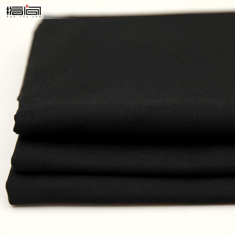 Cotton Linen Fabric - Linen Fabrics For Sewing Pants Dress Skirt Black
