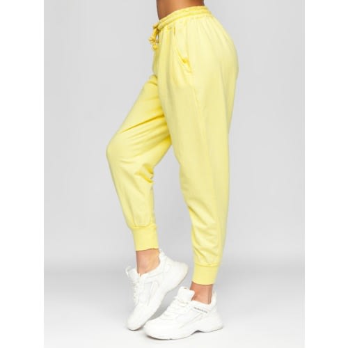 Plain Yellow Unisex Joggers