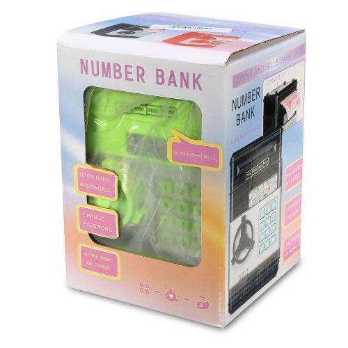 Mini Piggy Bank Electronic Password ATM Money Box Safety Machine Kids Childrens