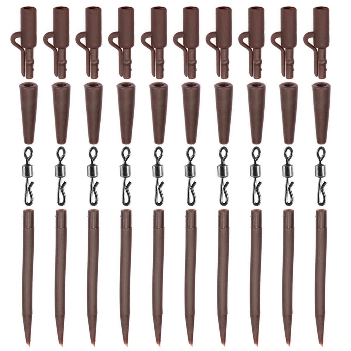 4 Sets Anti Tangle Sleeves 40pcs Terminal Carp Fishing