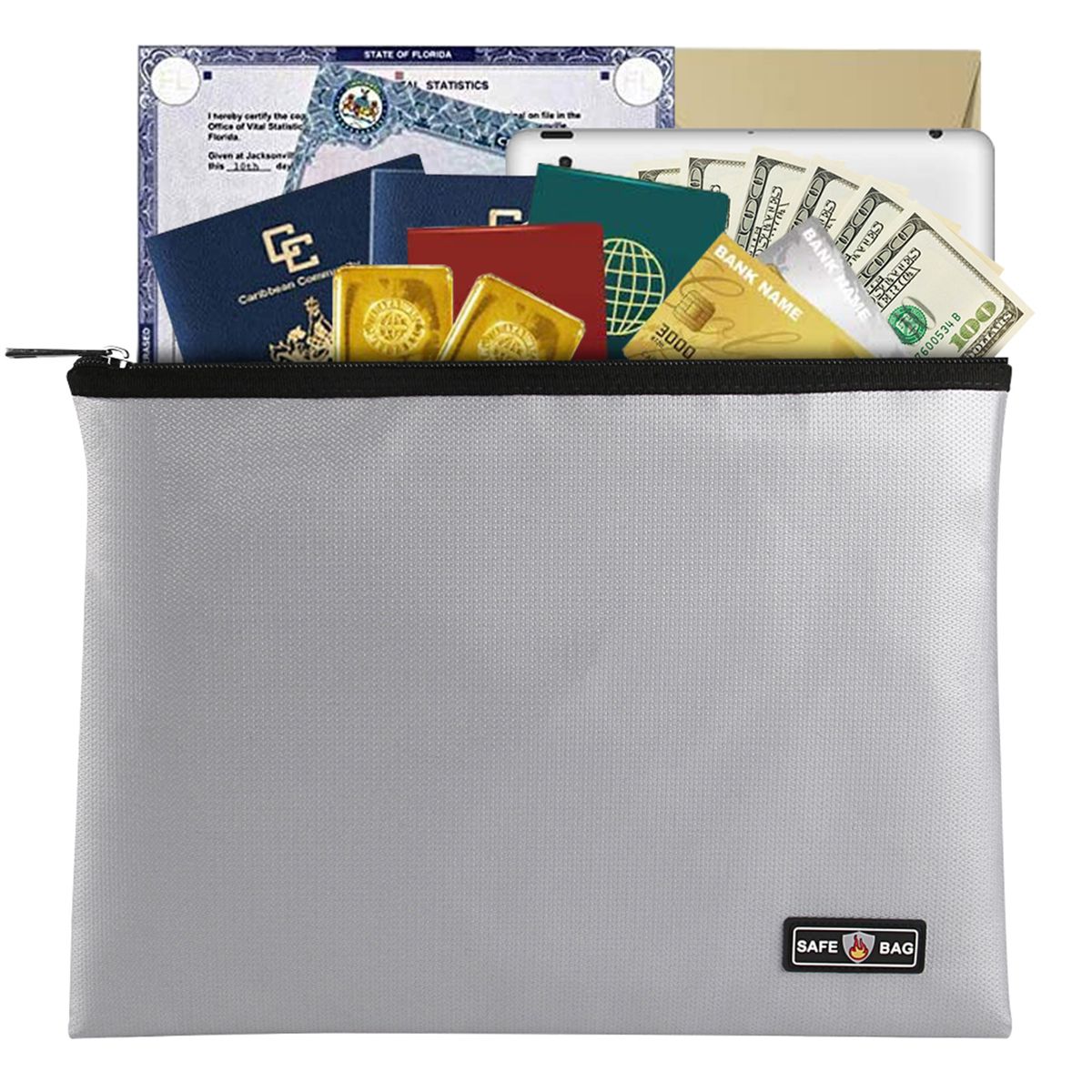 Fireproof Document Bag Fireproof And Waterproof File Folder