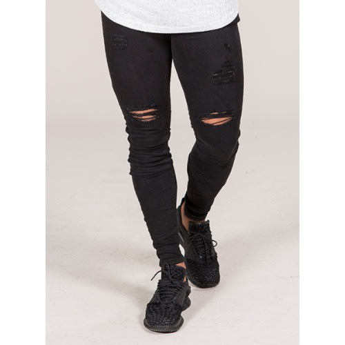 Ripped Skinny Men's Stretchy Jeans