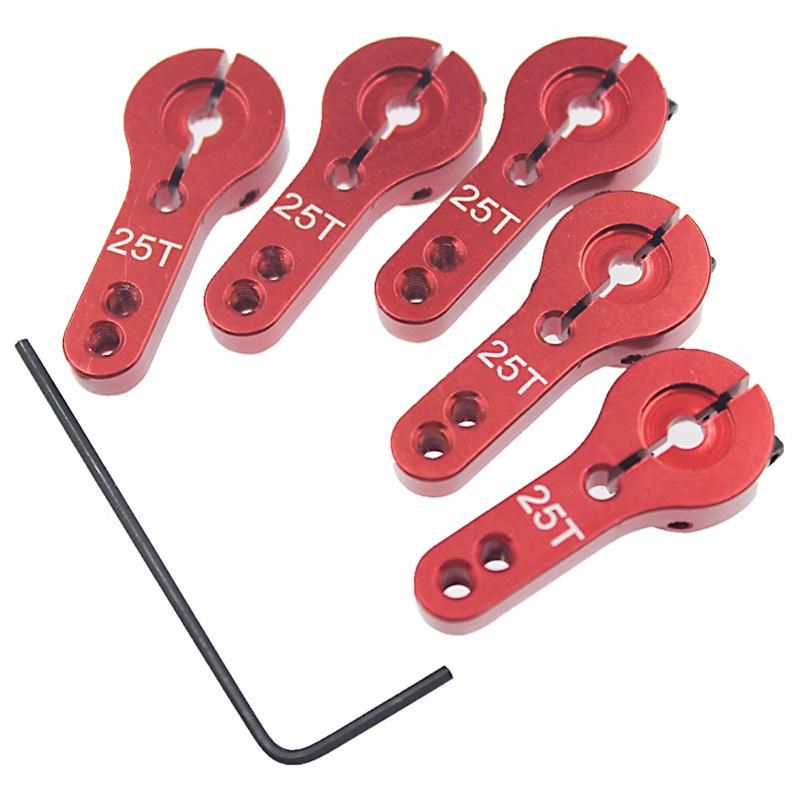 6pcs 25T Servo Horn M3 threads Steering Arm Servos Motors