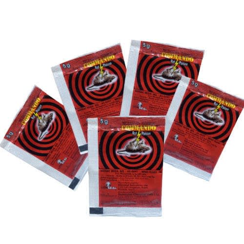 Rat Poison Kill And Dry Rodenticide - 5g - 5 Pieces