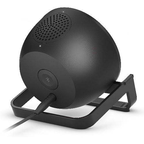 Wireless Charging Stand + Speaker - Black