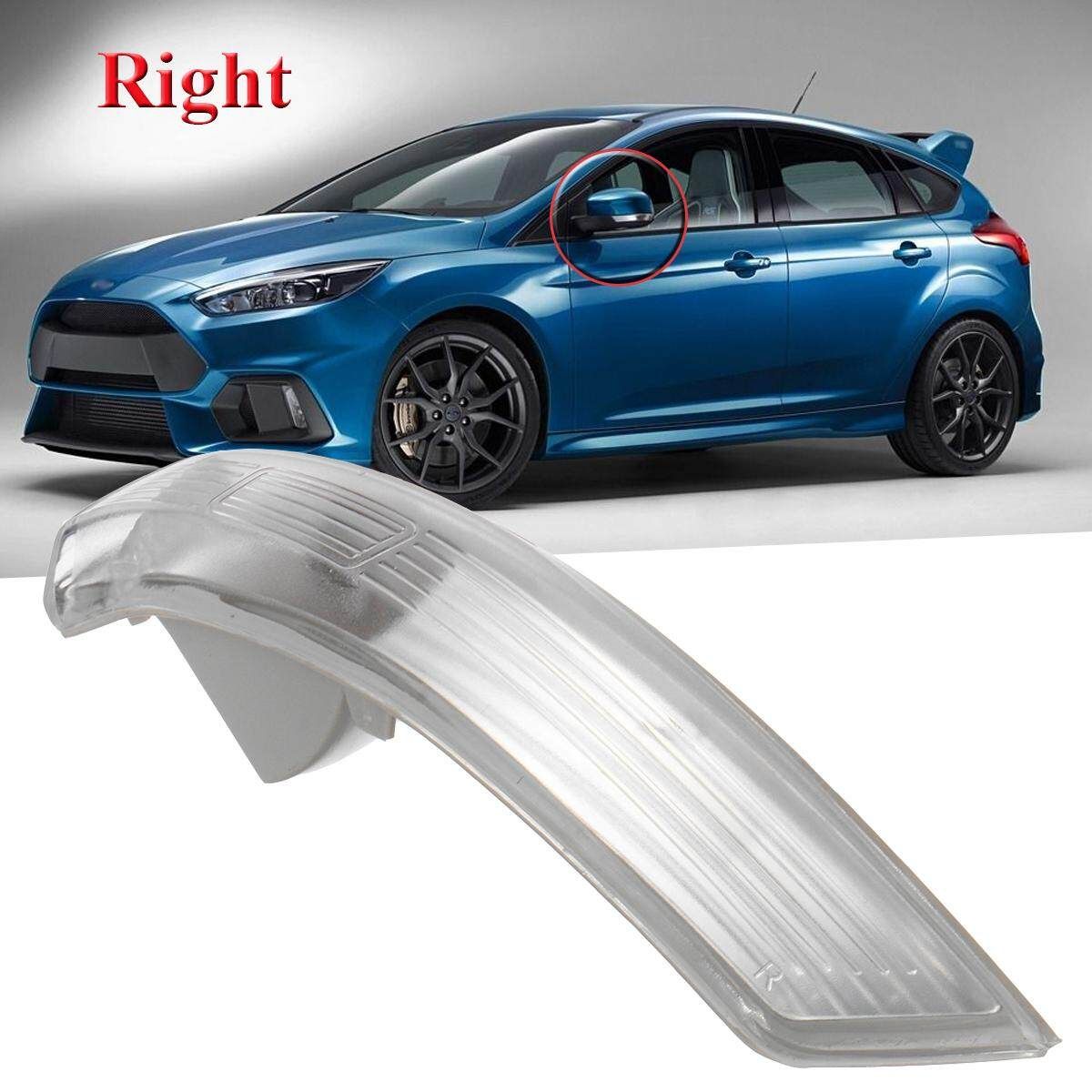 1 PCS FOR FORD FOCUS 2008->2016 MONDEO 10-14 LEFT SIDE WING/DOOR MIRROR INDICATOR LENS CLEAR RIGHT (Without LIGHT BULB) Right