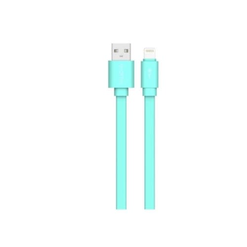 Fast Charging Flat Cable Fot iOS - Sky Blue