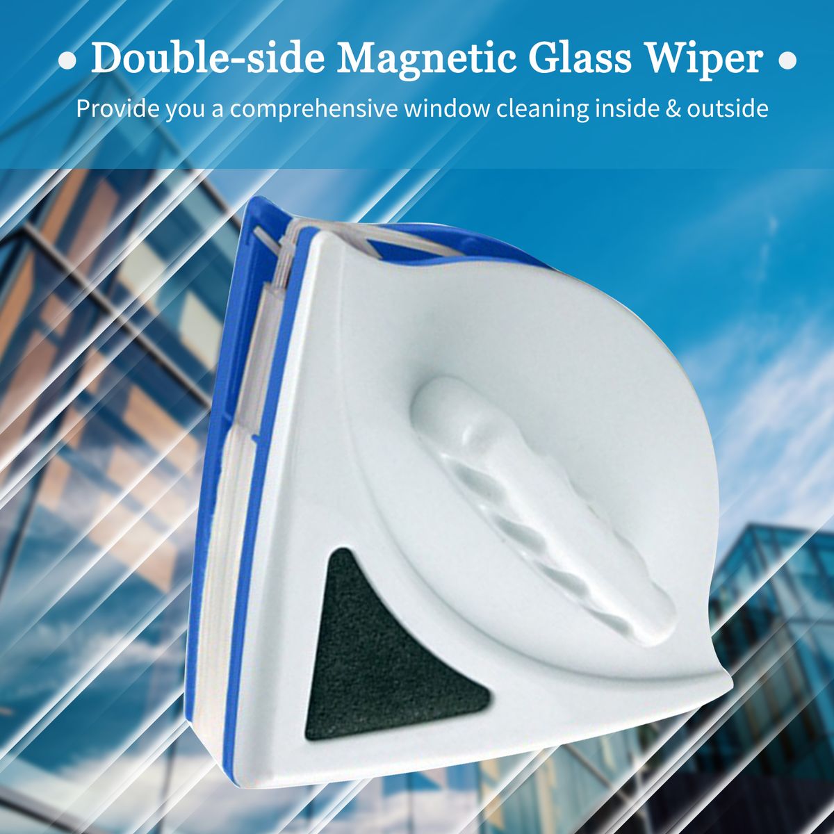 Double-side Magnetic Glass Wiper Window Cleaner For 3-8mm