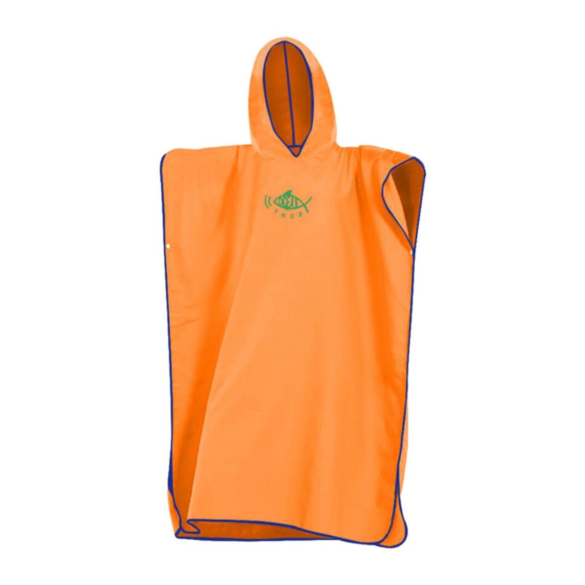 Surf Poncho Quick-Drying Changing Robe Surfer Towel Hooded Orange
