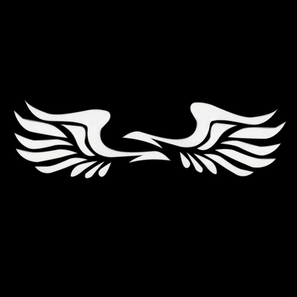 1 Pair Wing Style Car Truck Rearview Mirror Decal-White