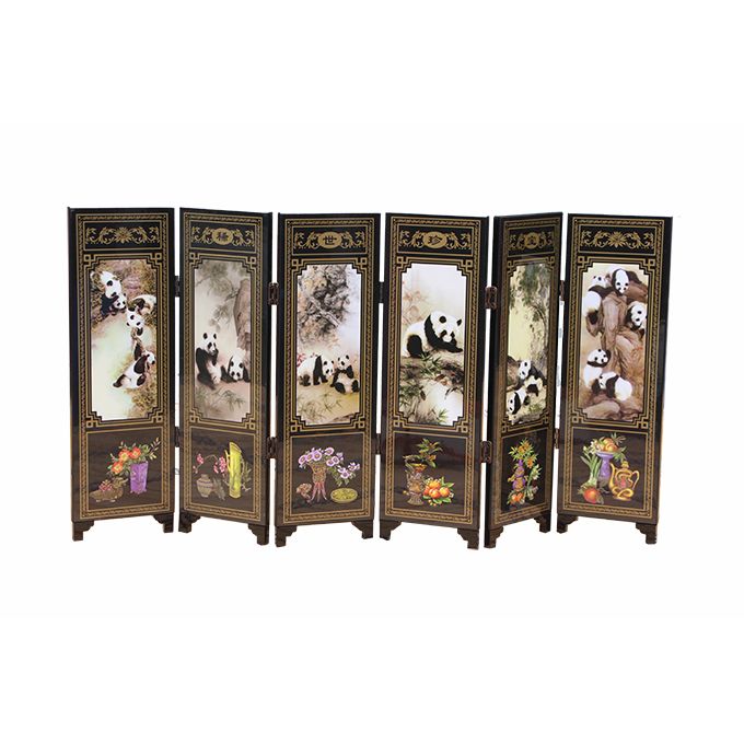 Chinese Classical Screen Decoration, Giant Panda Pattern, Chinese Folk Crafts, One Of China's Intangible Cultural Heritage, Suitable For Office Or Home Decoration, Gift Giving