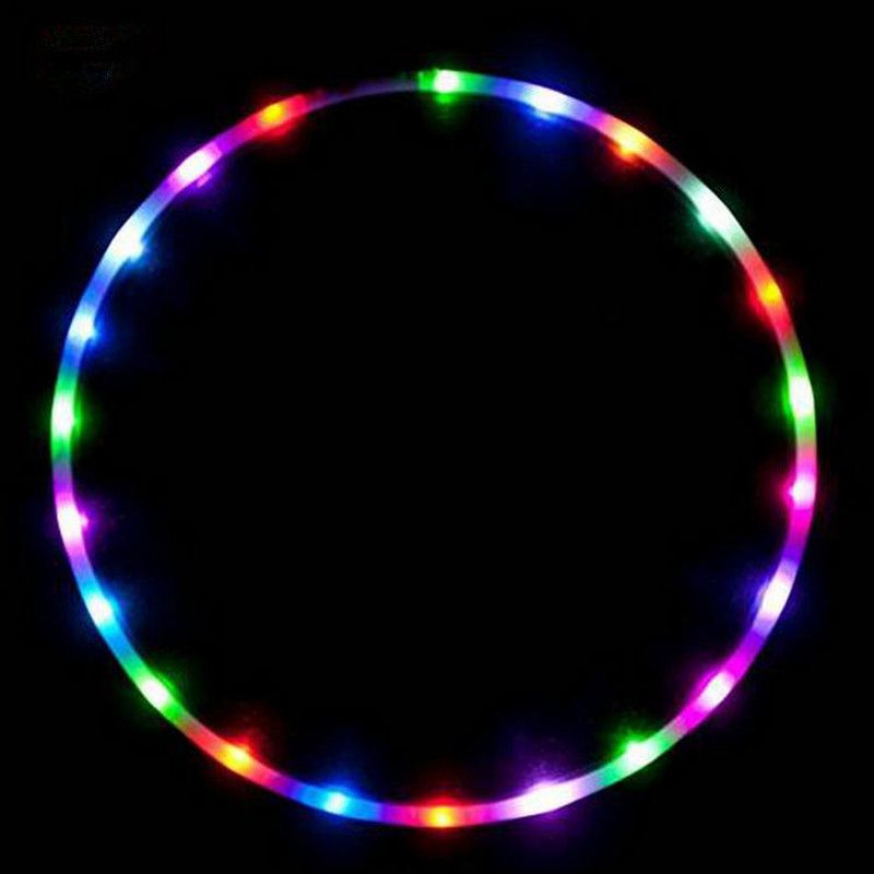 Led Hoops Sports Hoop With LED Light Gymnastic Hoop Colorful Art Show Fitness Hoop-60cm