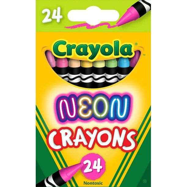 Neon Crayons - 24pcs