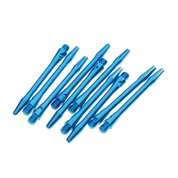 10pcs 2inch 2BA Thread Aluminium Alloy Re-Grooved Dart Stems Blue