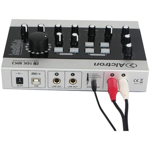 U16K MK3 USB Audio Recording Interface Microphone External USB Sound Card Amplifier