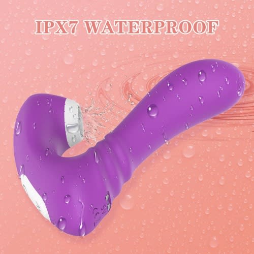 Clitoral Stimulation Rechargeable Gspot Sucking Vibration Sex Toy- S Hande - purple
