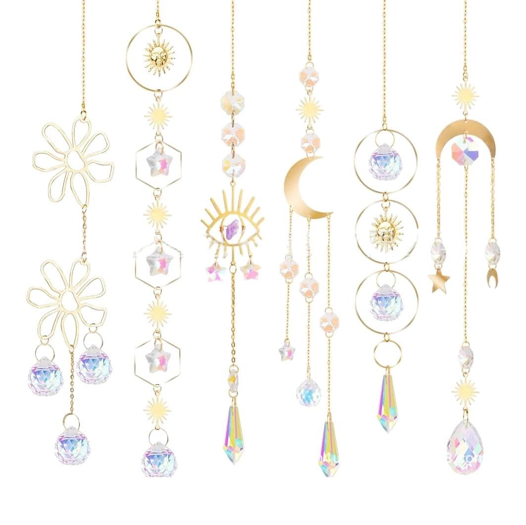 6 Pack Suncatcher Crystal Sun Catcher Crystal Pendant