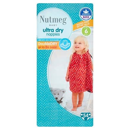 Ultra Dry Nappies  -Size 6 -54Pieces