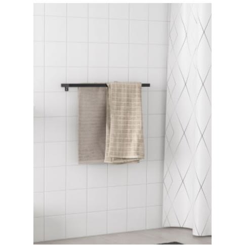 Skogsviken Towel Rail, Black 60 Cm