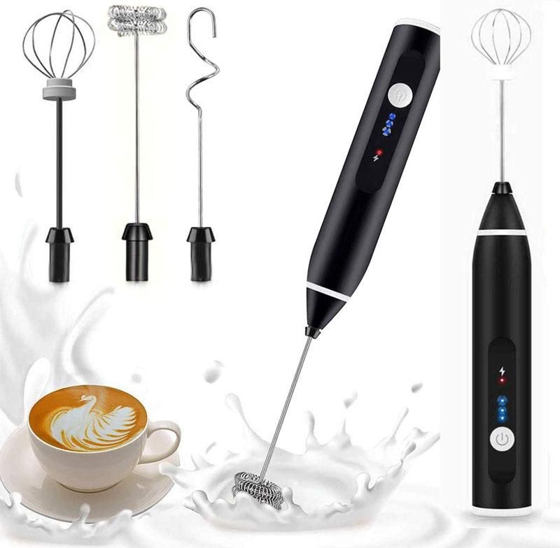 Wireless Milk Frothers Electric Handheld Blender With USB Electrical Mini Coffee Maker Whisk Mixer For Coffee Cappuccino Cream