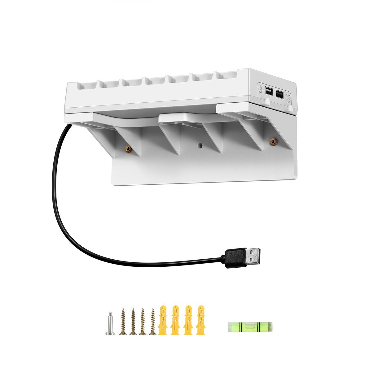 Wall Bracket for Ps5 Ps5 Wall Mount Bracket with Led Light Strips White