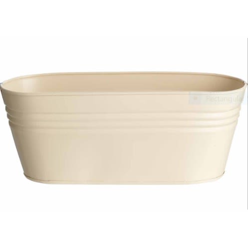 Metal Trough Planter -small-29by11cm