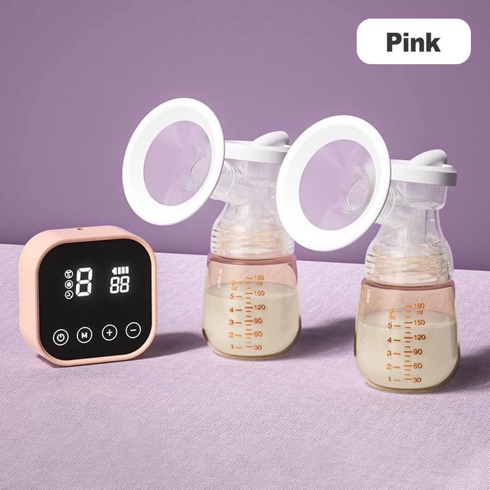 Electric Breast Pump Rechargeable Nursing Breastfeeding Pump Easy Carry Outdoors LCD Touch Screen