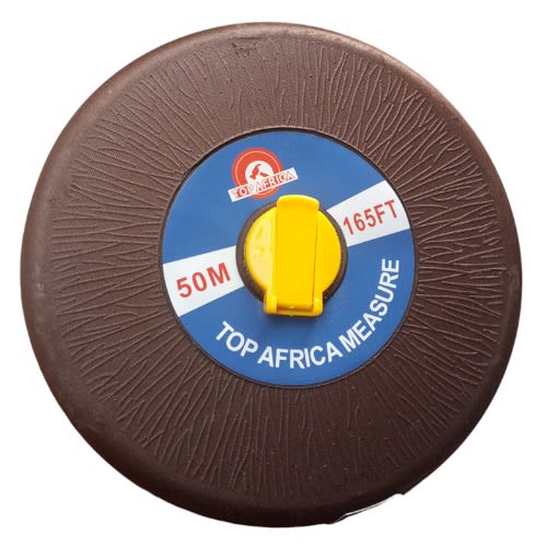 Top Africa Fiber Measuring Tape - 50m/165ft