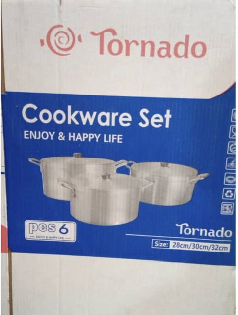 Original Aluminum Pot Set 0f 3 (big Sizes)