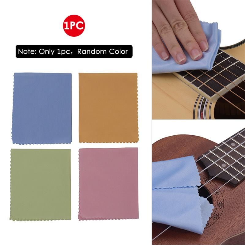 1pc Microfiber Musical Instrument Cleaning Cloth Cleaner