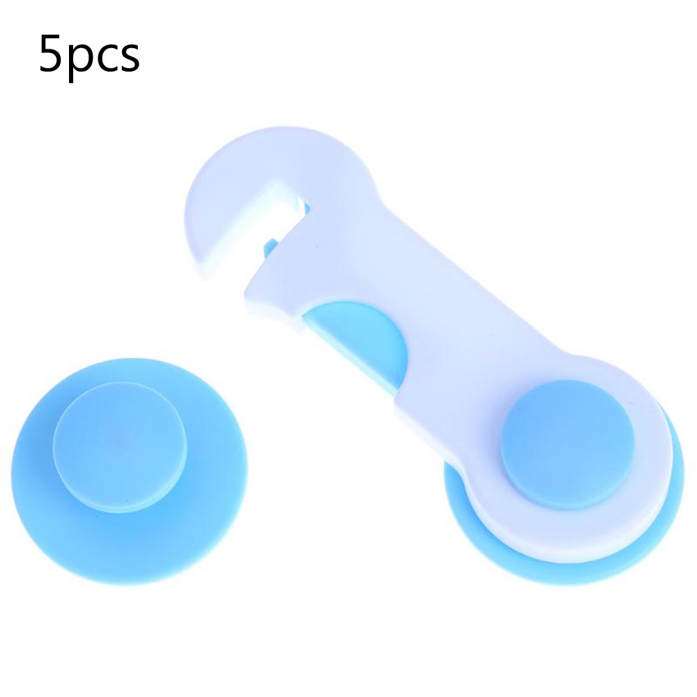 1 OF 5 OF 10pcs Multi-function Baby Drawer Lock Plastic Child Safety Lock Cabinet Refrigerator