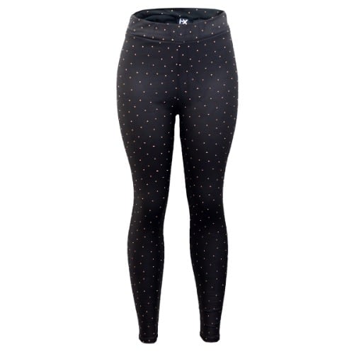 Gold Sequin High Waisted Leggins - Black