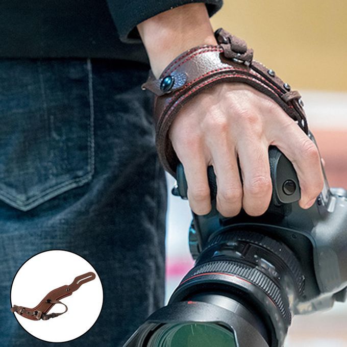 Camera Wrist Hand Strap For DSLR Camera Mirrorless Cameras Brown