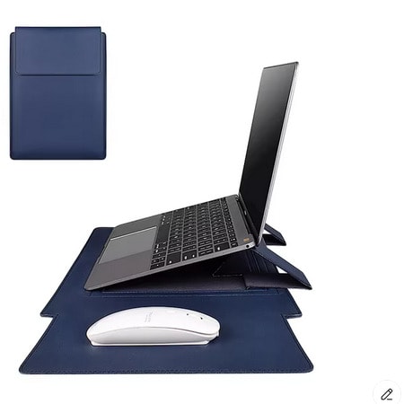 Universal Waterproof Pu Leather Laptop Sleeve For All Laptop/tablet/notebook - Blue