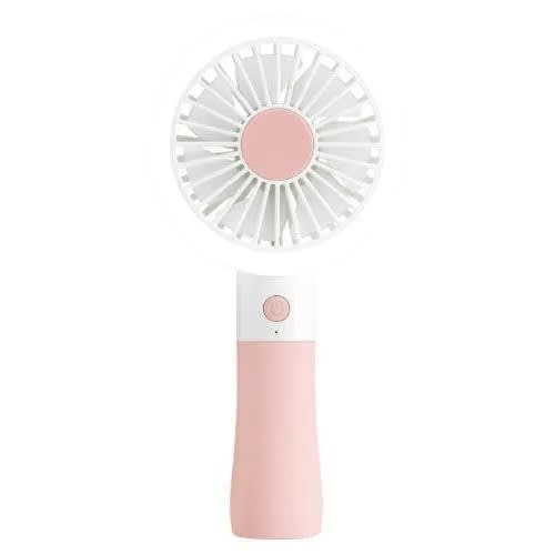 Usb Portable Hand-held Rechargeable Fan With Makeup Light