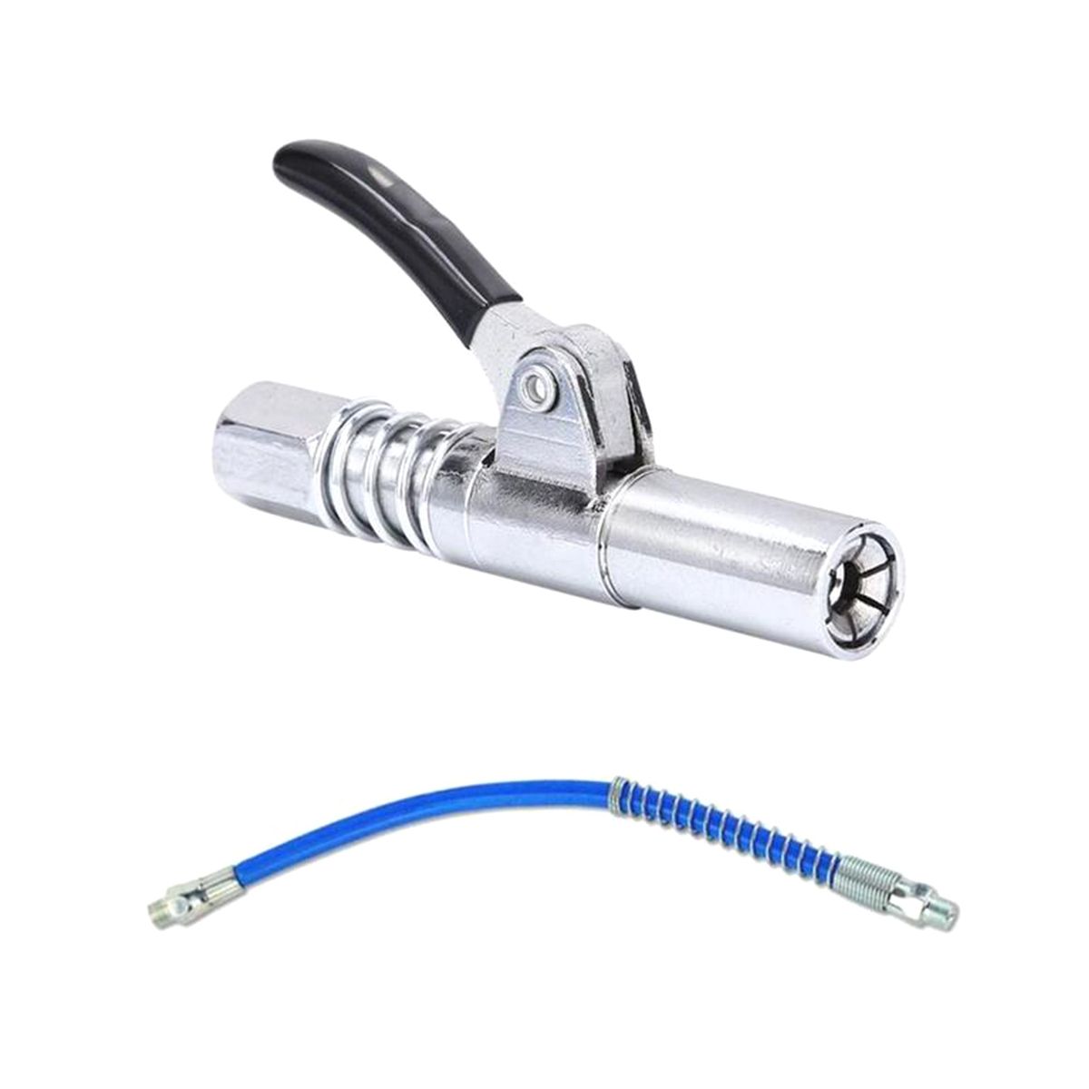 Grease Nipple Coupler Grease Pump Head Syringe Nozzle with 30cm Hose