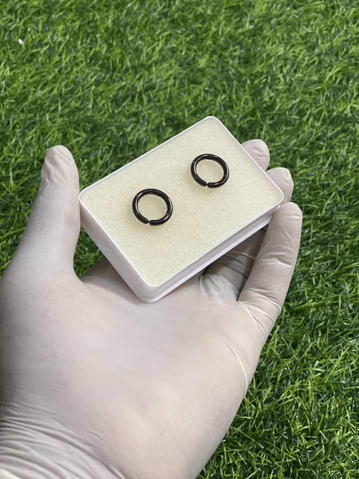 Magnetic Wrap Round Black Men's Earrings