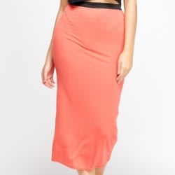 Elasticated Basic Maxi Skirt - 0092