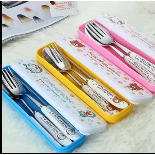 3-pack Kids Cutlery Set With Case