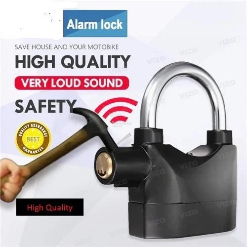 Alarm Lock Anti Theft Security Door System Padlock With Loud Siren