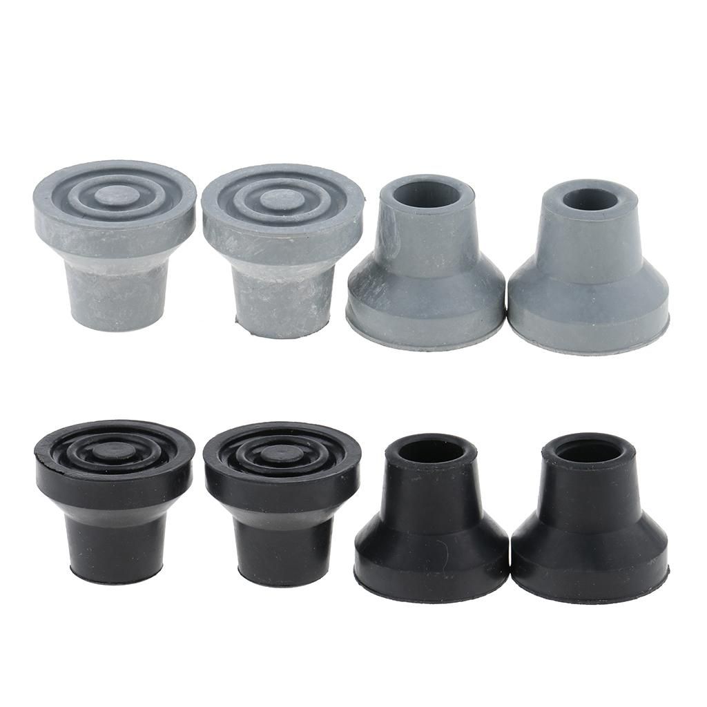 8 Pack Stable Rubber Crutch Walking Stick End Replacement Tips End