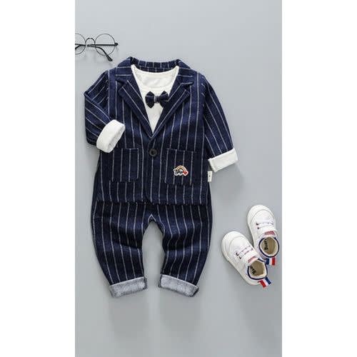 Baby Boy Clothing Set - 3 Piece Check Suit