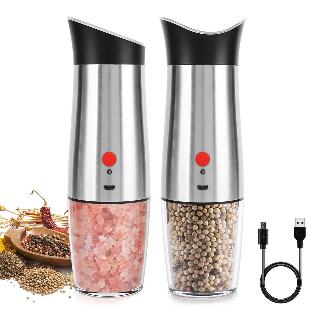 Electric Stanless Steel Spice Pepper Mill Kitchen tools