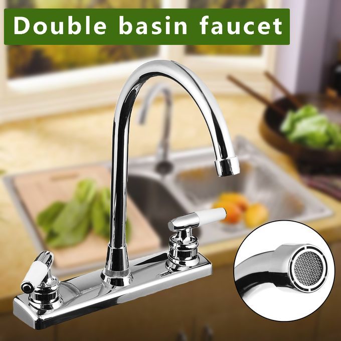 RV/Mobile Home Double Basin Faucet For Kitchen