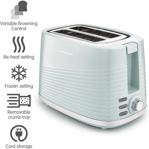 Dune 2 Slice Toaster - Sage Green - 600W