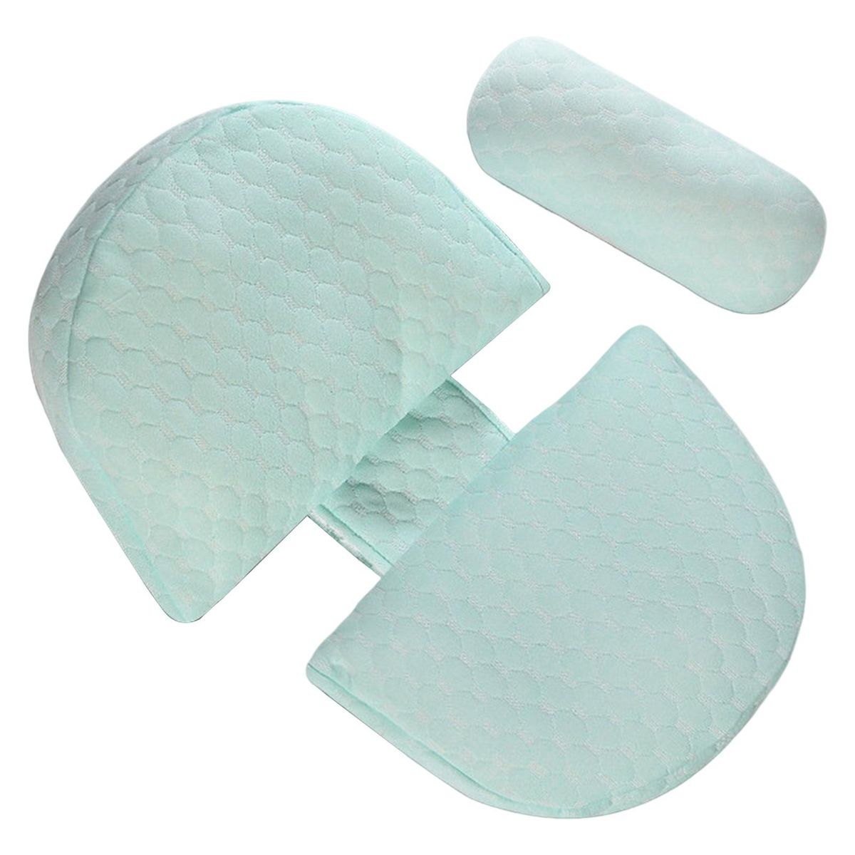 Pregnancy Pillow with Machine Washable Fabric U-shaped Pregnancy Blue