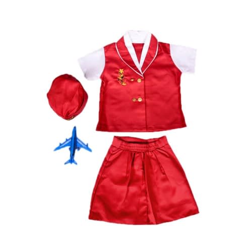 Kids Air Hostess Dress Up Costume-Full Set