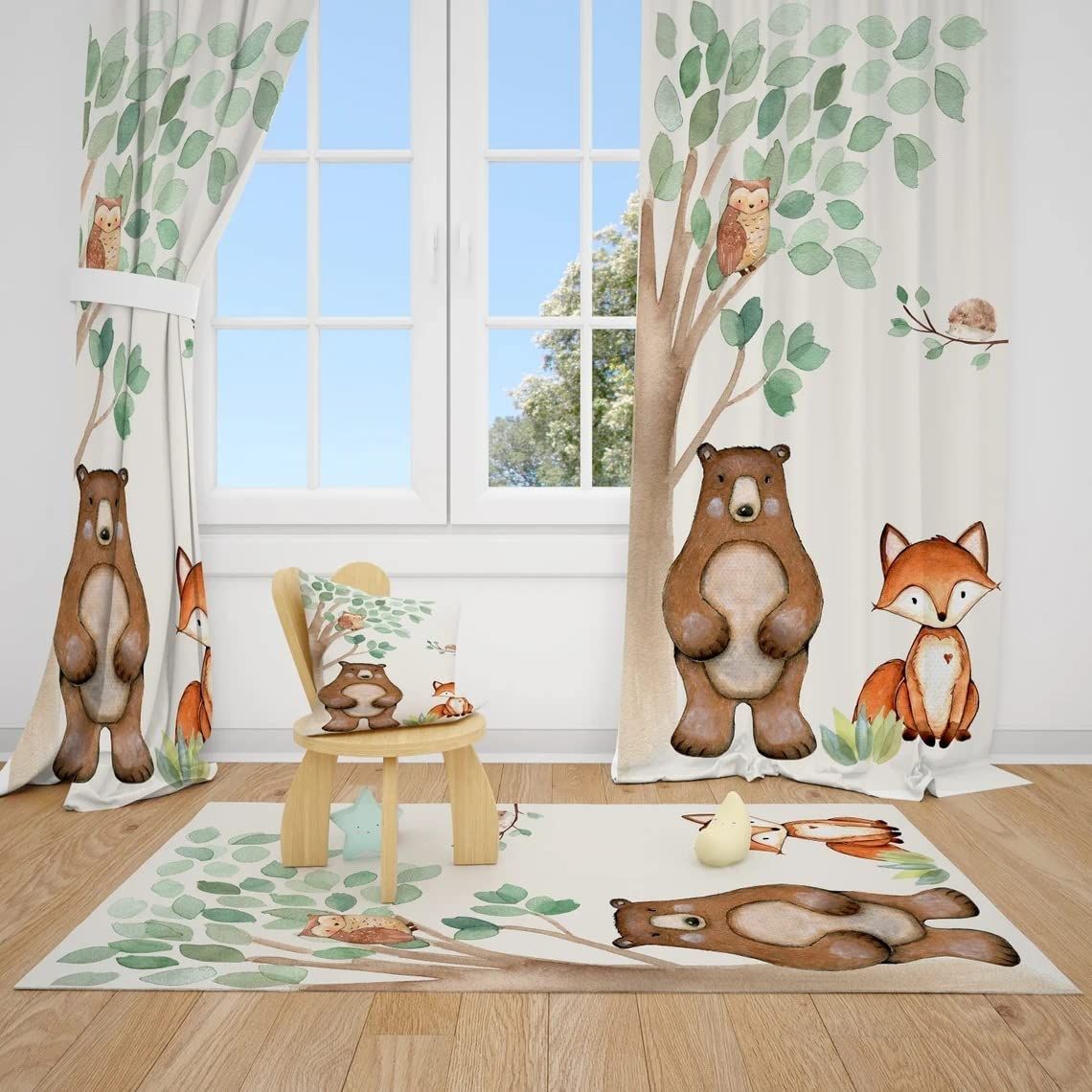Nursery Curtains, Baby Boy Room Curtains,